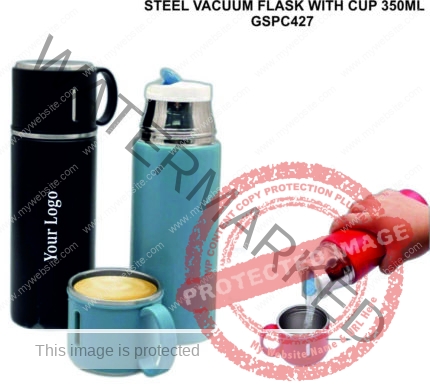 Sports Steel Vacuum Flask With Cup