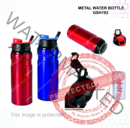 Flip Top Metal Water Bottle