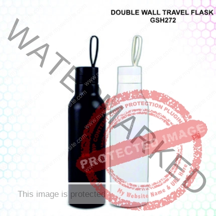 Travel Vacuum Flask With Silicon Strap