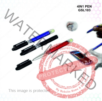 4 In 1 Pen With Stylus, Torch And Highlighter