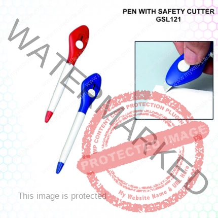 Pen With Safety Cutter / Letter Opener