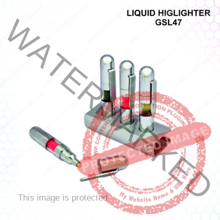 Set Of 3 Chrome Plated Liquid Highlighters