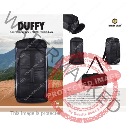 3IN1 Laptop Backpack Sports Duffel & Sling Bag