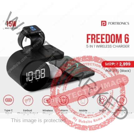 Portronics 5in1 Wireless Charger