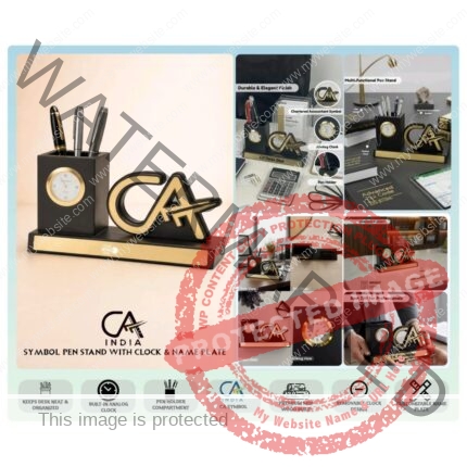 C A india Symbol Pen Stand