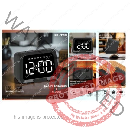 Digital Table Clock with Speaker